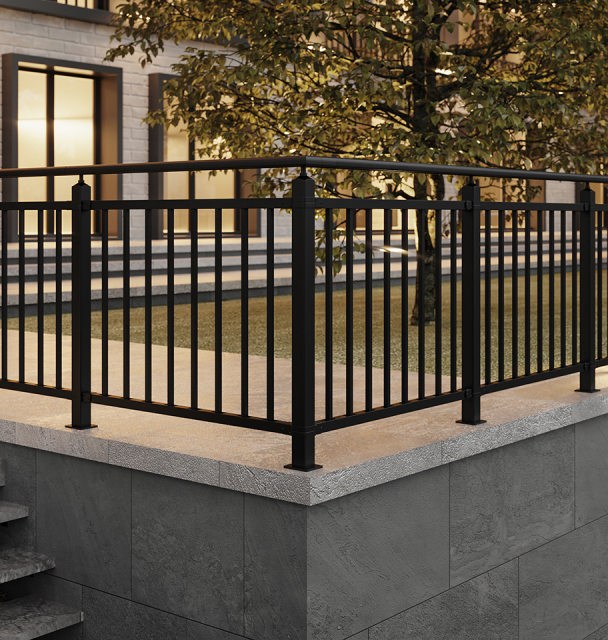 Balustrade kit ACADIA Black, RAL 9005 Test123