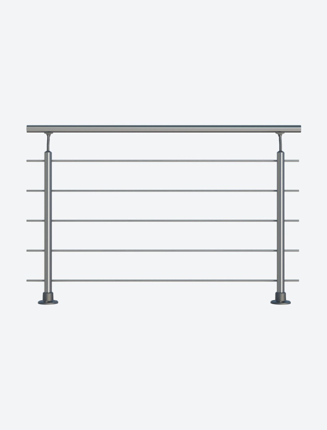 Balustrade CLEAN Kit 150 cm Aluminium Test123