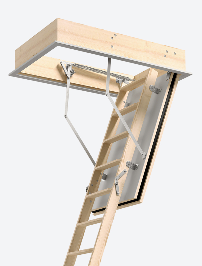 Fire-resistant loft ladder REI 60