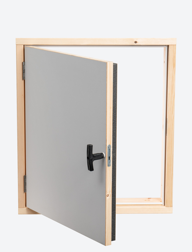 Fire-resistant wall hatch EI45 White Test123