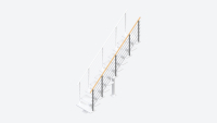 Stair banister DUBAI Design straight flight  Test123