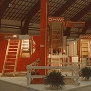 Loft ladders in exhibitions center 1984