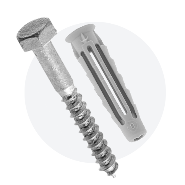 Plugs & lag screws